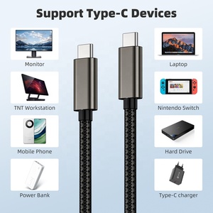 Cavo Dati Premium 1m Compatibile Thunderbolt 3 4K/60Hz PD 240W 20Gbps USB 3.2 Gen 2x2 Tipo C a USB Tipo C per Ricarica Super Veloce - Product Image 6