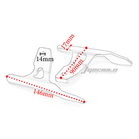 Housse d'accoudoir arrière en aluminium CNC pour VESPA SPRINT PRIMAVERA GTS GTV LXV