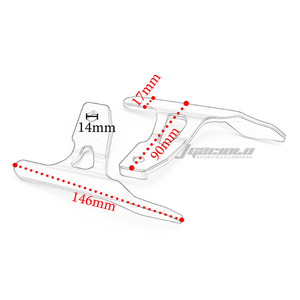 Accesorios de motocicleta, cubierta de reposabrazos trasero de aluminio CNC, pasamanos de pasajero para VESPA SPRINT PRIMAVERA GTS GTV LXV - Product Image 6