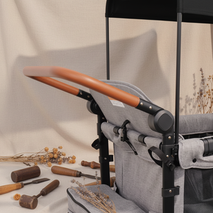 Carrito Multifuncional de Alta Capacidad para Niños, Plegable, con Doble Asa, Cuatro Asientos, Capota, de Aleación, Plegable, con Ruedas de <span class=keywords><strong>EVA</strong></span>, para Niños Mayores de 3 Años - Product Image 5