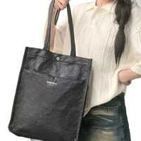 Sac à main pour ordinateur portable en papier DuPont multicouche avec fermeture magnétique et doublure Oxford pour les trajets quotidiens