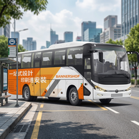 Affiche personnalisable durable résistante aux UV avec impression haute définition pour la publicité de marques de minibus et de autocars par Tripod