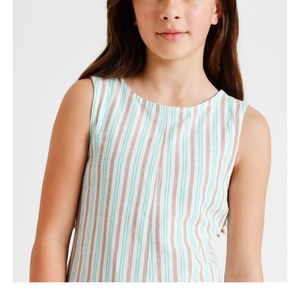 Vestido de Algodón para Niñas a la Moda para el Verano con un Aspecto Decorativo Lindo, Tela Suave al Tacto y Comodidad Fácil para Niños Activos - Product Image 2