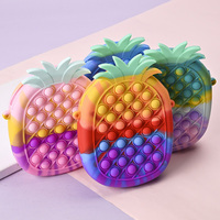 Nouveau design rat tueur pionnier silicone ananas zéro portefeuille silicone porte-monnaie