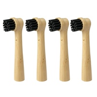 Brosse à dents électrique en bambou à poils de sanglier 100 % naturels, tête remplaçable, compatible Oral-B, pour enfants et usage hôtelier – Vente chaude