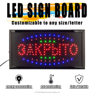 220V Russian LED <b>sign</b> colorful high brightness shop <b>sign</b> indicator light PVC billboard ambient light luminous letters customize - Product Image 2