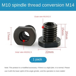 TGS 100เครื่องขัดมุมทองเหลืองดัดแปลงอะแดปเตอร์ M14 M10 M16ฟันด้านนอกอุปกรณ์เสริมเครื่องขัดแปลงเกลียวที่สมบูรณ์ - Product Image 6