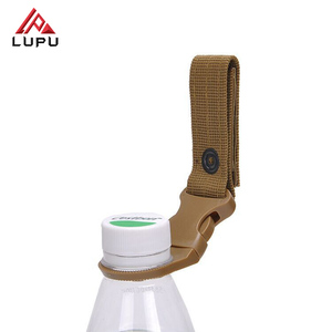 LUPU TACTICAL Portable <b>Nylon</b> Water Bottle <b>Hook</b> Holder Key Chain for Hiking Gear and Dry Sack Storage - Product Image 2