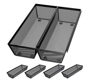 Organizador de malla para cajones de cocina, bandeja para cubiertos con brazo entrelazado para tenedores, cucharas, cuchillos y maquillaje - Product Image 1