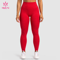 Celana Olahraga Wanita High Waist 4-Way Stretch Double Waistband, Model V Shape Butt Lift untuk Fitness Yoga