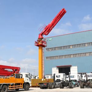 Бетононасос JIUHE с самоподъемной стрелой 28 м, заводская цена, дистанционное управление, низкие эксплуатационные расходы - Product Image 3