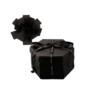 Cajas de Regalo de Cartón con Diseño Floral, Plegables, Multifuncionales, Reciclables, con Laminado Mate, para Pasteles, Día de San Valentín - Product Image 1