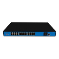 Ewwind 10G, saklar Ethernet terkelola L2 untuk kamera IP CCTV kualitas tinggi 24 * GE + 4 * TF + 1 *