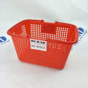 RH-BPH15 350*255*200mm 15L Mini-Korb Rote Farbe Kleiner Kunststoff-Einkaufs korb - Product Image 2