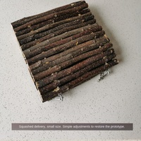 Xuan Feng Balançoire en bois de pivoine et de pomme, écologique, jouets classiques pour oiseaux pour perroquets - Utilisation intérieure et extérieure, pour le jeu et éviter l'escalade sur les hamacs