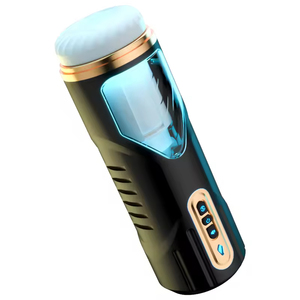 Copa de Masturbación Masculina Eléctrica Vibrante a Prueba de Agua con Succión Manual y Abrazadera Ajustada, Juguete para Adultos Sin Efectos Secundarios - Product Image 3