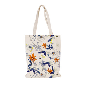 Sac fourre-tout en <span class=keywords><strong>toile</strong></span> pour femmes imprimé floral plantes fourre-tout cadeau pour femmes sac réutilisable sac d'épicerie en <span class=keywords><strong>toile</strong></span> - Product Image 5