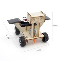 Jouet en bois de physique STEM DWI 3 en 1, projet scientifique d'assemblage DIY, kit de robot solaire artisanal, puzzles en bois 3D, jouets éducatifs pour enfants