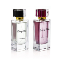 Parfums de classe à la fragrance longue durée, parfums originaux à l'odeur agréable, parfum pour femme à la fragrance longue durée avec couvercle carré en acrylique