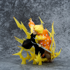 หุ่นแอ็กชัน kimetsu NO yaiba Agatsuma zenitsu 3D PVC โมเดลสะสมตัวการ์ตูนสไตล์ของเล่น - Product Image 4