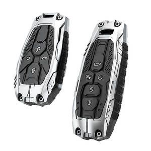 Carcasa para llave de coche, funda para llave de coche de estilo mecánico para vehículo para GAC Motor NE AION Y <span class=keywords><strong>ANON</strong></span> S empow E8 - Product Image 3
