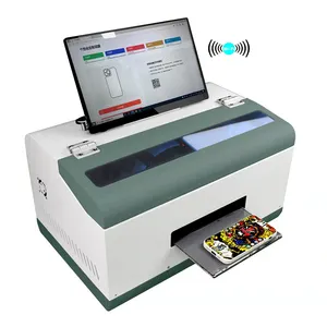 Mini stampante digitale UV CMYK stampante a inchiostro UV bianco per 3C cassa del telefono 3D posteriore della pelle adesivo UV macchina da stampa