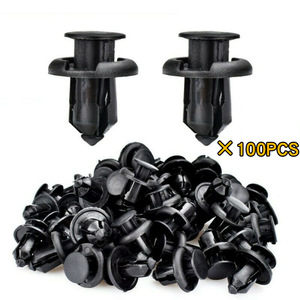 Honda <b>Car</b> 10mm Rivet Bumper Clip <b>Push</b> Screw Mudguard Fastener PP Material 100Pcs For Repair Replacement - Product Image 1