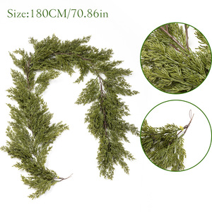 <span class=keywords><strong>Guirlande</strong></span> de Noël verte de 6 pieds pour les fêtes : Parfaite pour décorer les escaliers, les cheminées et les tables de fête Décoration de Noël - Product Image 5