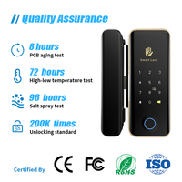 Serrure de porte intelligente en alliage d'aluminium avec empreinte digitale biométrique Vertexis pour application TT Lock, entrée par mot de passe pour la sécurité du bureau
