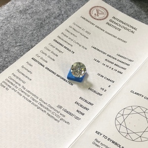 Diamant de laboratoire créé en gros, certifié IGI, E VS2, 10,06 carats, diamant cultivé en laboratoire CVD - Product Image 5