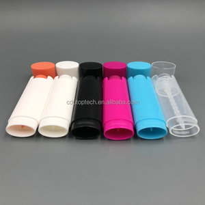 Venta al por mayor 5g blanco transparente claro vacío Chapstick contenedor 5g brillo labial contenedor negro bálsamo labial tubos - Product Image 5