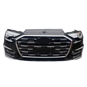Kit de Carrocería Original de Alta Calidad, Parrilla Delantera para <span class=keywords><strong>Audi</strong></span> A6L C8, Parachoques Delantero Negro con Soporte para Sistema de Refrigeración 2023-2025 - Product Image 1