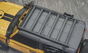 แร็คหลังคาอลูมิเนียมอัลลอยคุณภาพสูง <span class=keywords><strong>4x4</strong></span> พร้อมไฟสำหรับออฟโรด อุปกรณ์ตกแต่งรถยนต์สำหรับ Ford Bronco 2021+ 2 ประตู - Product Image 2