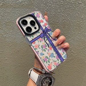 Coque de téléphone à motif floral OEM d'usine, bon <span class=keywords><strong>prix</strong></span>, pour <span class=keywords><strong>iPhone</strong></span> 16 15 14 13 12 11 Pro XR XS <span class=keywords><strong>8</strong></span> 7 Plus, en TPU souple, double couleur - Product Image 4