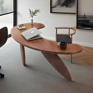 Hiện Đại Sang Trọng Rắn Gỗ Thân Thiện Với Môi Người Ngoài Hành Tinh Máy Tính Bảng Sáng Tạo Ánh Sáng Thiết Kế Arc Bàn Cho Boss Chủ Tịch Bền Phòng Khách - Product Image 1