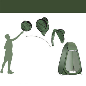<span class=keywords><strong>Tente</strong></span> de <span class=keywords><strong>camping</strong></span> automatique Pop-Up <span class=keywords><strong>Tente</strong></span> de <span class=keywords><strong>toilette</strong></span> portable avec salle de douche privée <span class=keywords><strong>pour</strong></span> la plage ou l'extérieur Conception de dôme pliable facile - Product Image 6