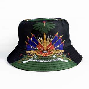 Sombrero de Sol con Elemento de la Bandera Nacional de Haití, Venta Caliente 2026, para Fanáticos del Fútbol Mundial - Product Image 1
