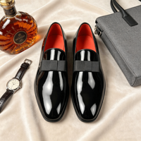 Luxuriöse Herren-Penny-Loafer aus Lackleder, Handgefertigte Slipper für Hochzeit, Business, Casual und Büro, Hochwertige Schuhe