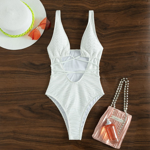 Maillots <span class=keywords><strong>de</strong></span> <span class=keywords><strong>bain</strong></span> une pièce pour filles, tissu texturé <span class=keywords><strong>de</strong></span> luxe 2023, Chine, corps entier, belle fille, maillots <span class=keywords><strong>de</strong></span> <span class=keywords><strong>bain</strong></span> à panneaux pour <span class=keywords><strong>femmes</strong></span> <span class=keywords><strong>rondes</strong></span> - Product Image 4