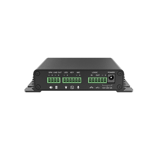 SIP Protocol Voice Gateway IP Network Broadcasting Video Intercom Call Button Bank Use 1000m Wireless Range 30W Audio Output