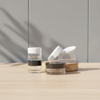 Bocaux en plastique PET vides en gros avec bouchons couronne - Contenants cosmétiques ronds pour sérum de soin de la peau, crème pour les yeux, stockage alimentaire (15 ml)