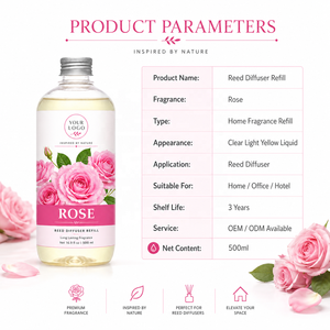 Recharge de diffuseur à bâtonnets de luxe haut de gamme pour aromathérapie, parfum naturel pour voiture, maison, hôtel, décoration, recharge d'huile parfumée - Product Image 5