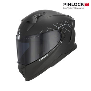Casco Integrale Acerbis X-Way Nero con Pinlock MaxVision, Casco Moto Preparato - Product Image 1