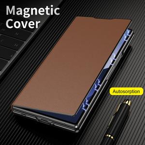 Funda Protectora Magnética de Cuero PU a Prueba de Golpes para <span class=keywords><strong>Fold</strong></span> 8 con Carga Inalámbrica y Soporte Doble - Product Image 3