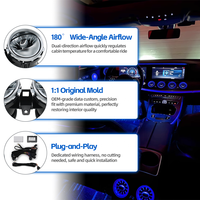Décoration intérieure E-coupe C238, 64 couleurs, éclairage d'ambiance LED pour les aérateurs de climatisation, pour Mercedes Classe E W213