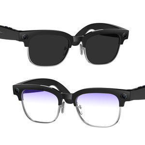 Lunettes de traduction intelligentes W630 AI, lunettes de soleil demi-monture en métal, caméra 8MP, enregistrement vidéo, transfert Wi-Fi, <span class=keywords><strong>casque</strong></span> intelligent portable - Product Image 1
