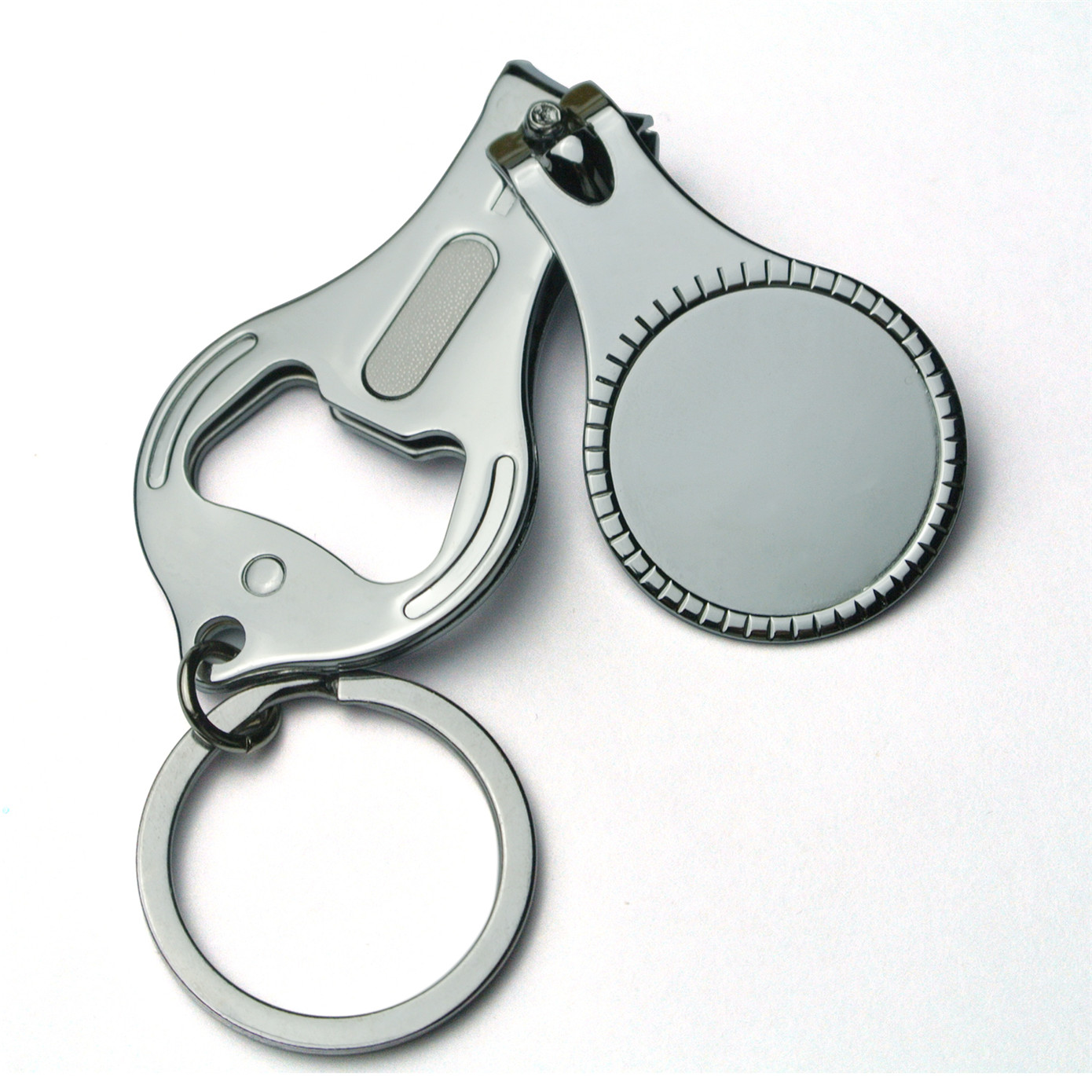 Металлический подарок, Пользовательский логотип, открывалка для бутылок из нержавеющей стали, кусачки для ногтей, металлический брелок