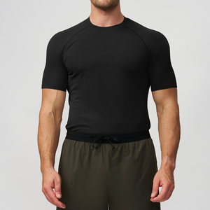 Maglietta Sportiva da Uomo a Maniche Corte, Asciugatura Rapida, Aderente, Compressiva, per Fitness e Palestra - Product Image 5