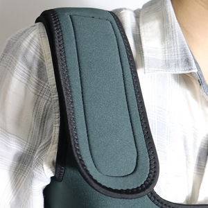 Cuissardes de pêche et de chasse unisexes en néoprène 4 mm 100% imperméables grises avec bottes en caoutchouc pour la protection - Product Image 5