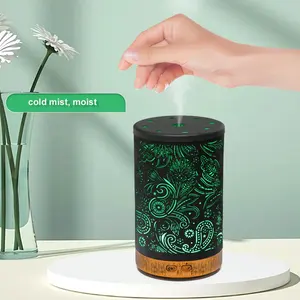 2024 New Arrival Ultrasonic Flower Rattan Iron Hollow Aromatherapy Machine Air Humidifier Scen Aroma Diffuser